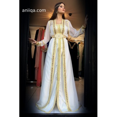 caftan mariée 2017 blanc