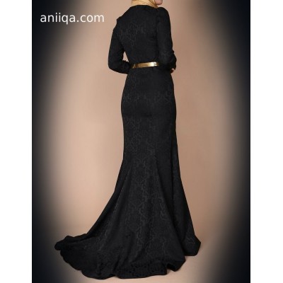 Robe de soirée sirene noire assia