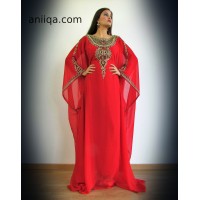 Robe dubai faracha rouge assia