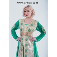 Caftan mariée vert Salma