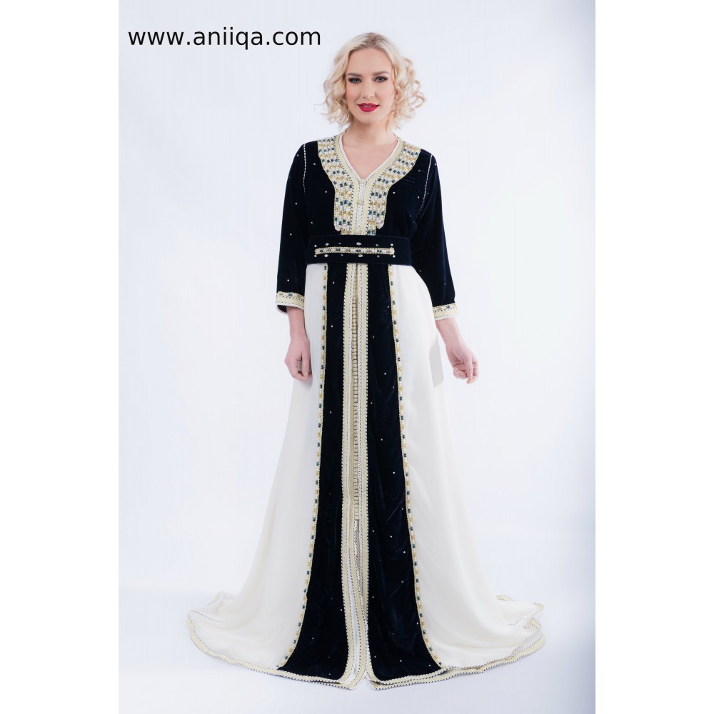 caftan marocain velours 2018/2019, robe marocaine 2018/2019