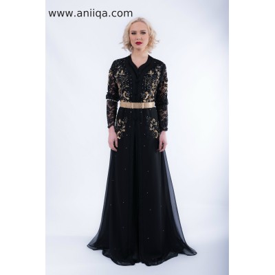 Caftan Noir doré 2018/2019 Lamia