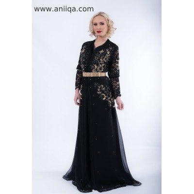 Caftan Noir doré 2018/2019 Lamia