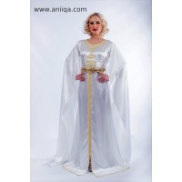 Robe orientale de mariage blanche avec cape 2018/2019