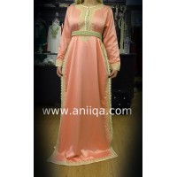 Caftan simple Corail Leila