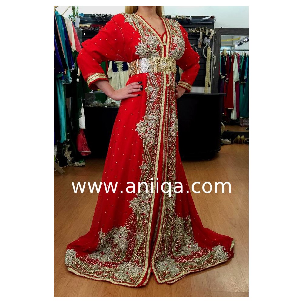 Caftan sari marocain  rouge 2018/2019 Zara