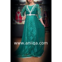 Caftan dentelle strass 2017 Salwa