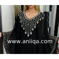 Robe dubai noir & argent Kardashian