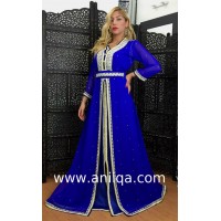 Caftan marocain belu roi perlé Kamilia