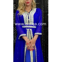 Caftan marocain belu roi perlé Kamilia