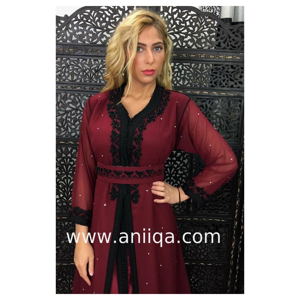 Caftan simple 2018/2019 , caftan marocain moderne , robe orientale 2018/2019