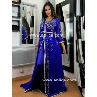 Caftan bleu roi Ramz