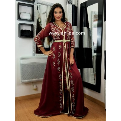 Caftan chic bordeaux Ramz