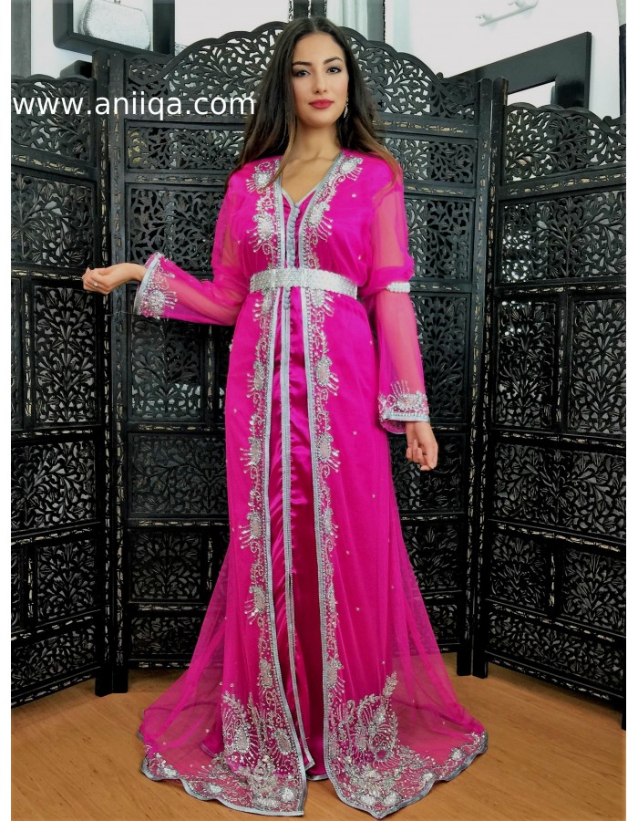 caftan dubai 2018 , robe dubai 2018, robe de soirée orientale 2018