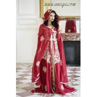 Caftan Takchita  de mariée de luxe  avec cape