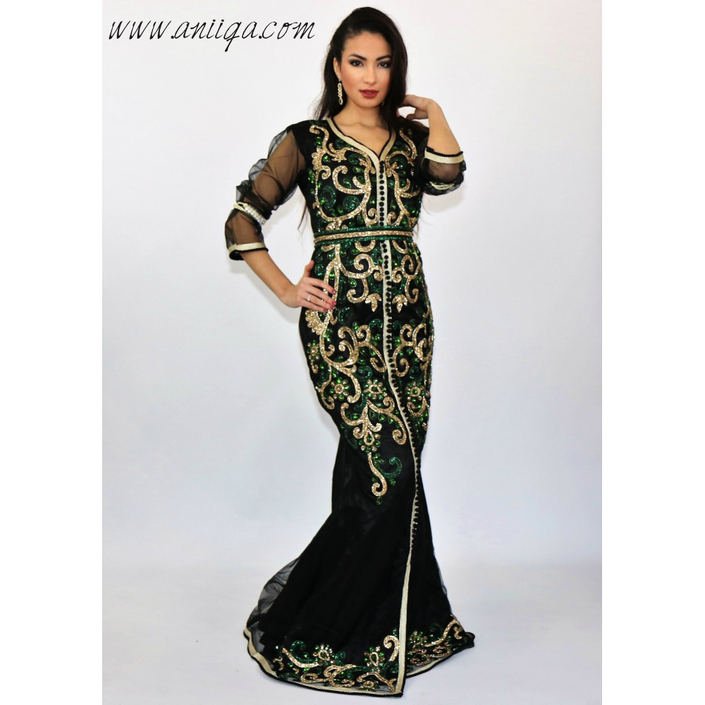 caftan marocain moderne 2018, robe marocaine moderne , caftan sirene