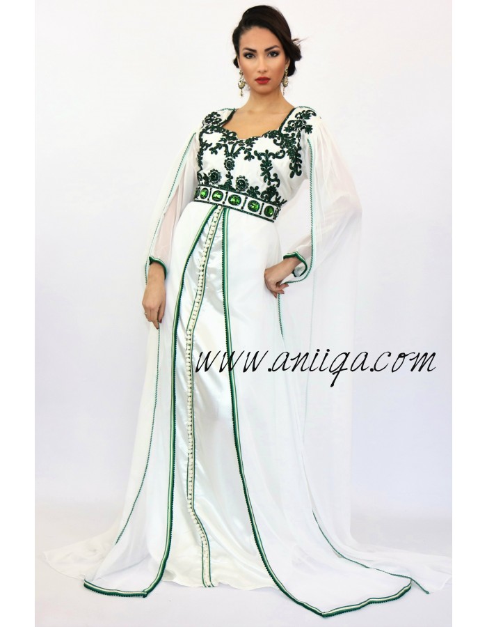 Caftan Mariée 20182019 Robe Orientale Mariage Blanc