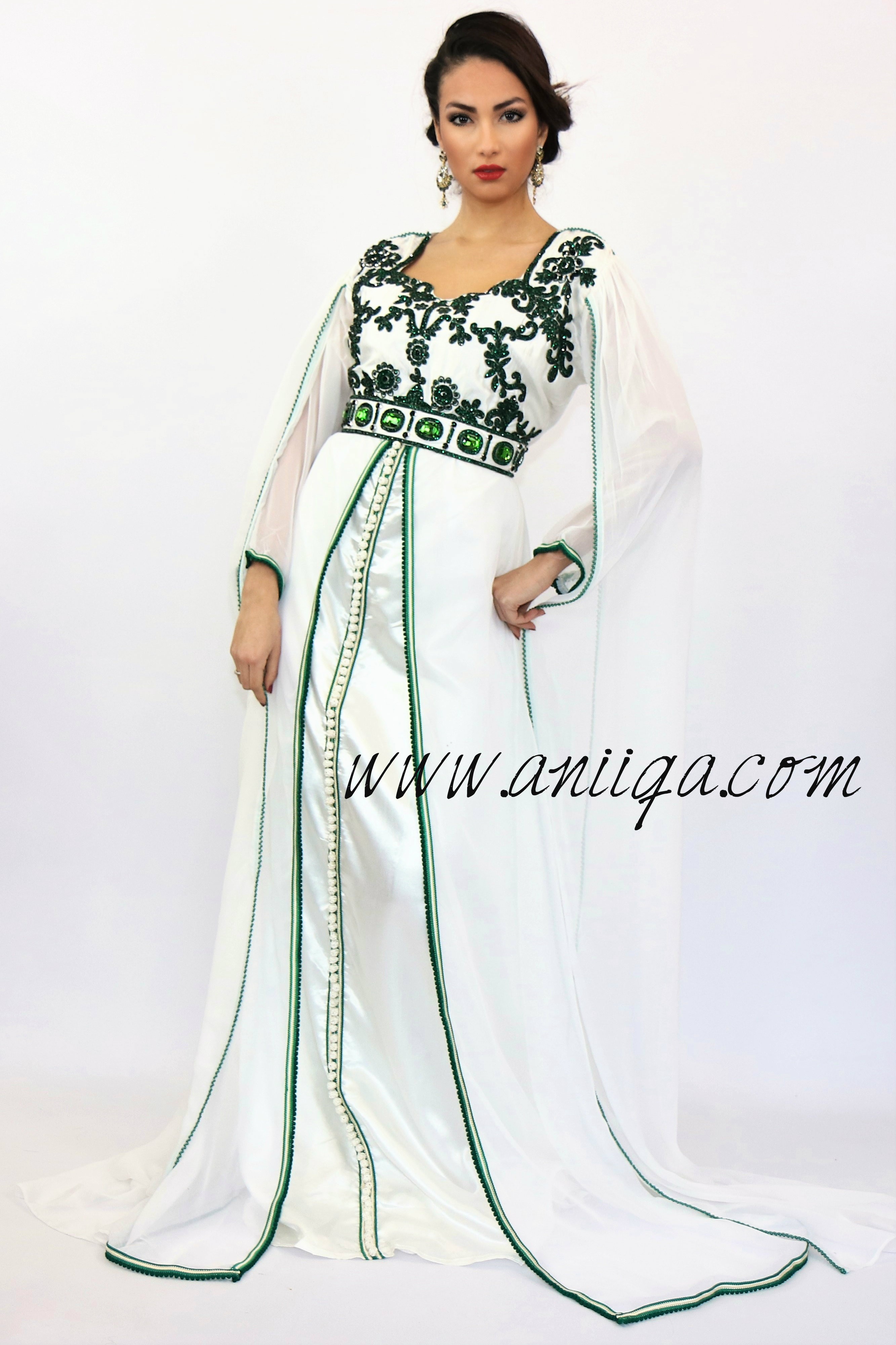 robe caftan blanche