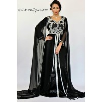 caftan marocain moderne 2018/2019 , robe orientale moderne , caftan simple 2018/2019