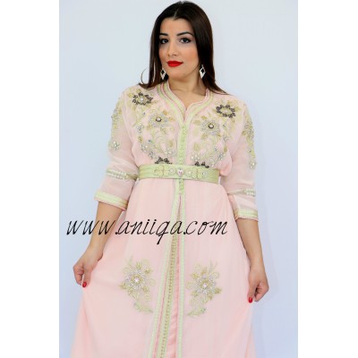 caftan grande taille , takchita grande taille en ligne , robe marocaine grande taille , 