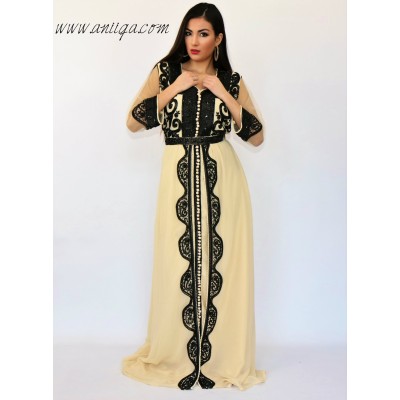 caftan simple moderne 2018/2019 , caftan robe simple , takchita simple