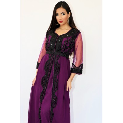 caftan simple 2018/2019 , robe caftan simple , caftan moderne , robe marocaine simple , 