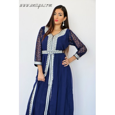 caftan simple moderne 2018/2019 , caftan marocain simple , robe marocaine simple