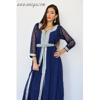 caftan simple moderne 2018/2019 , caftan marocain simple , robe marocaine simple