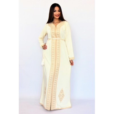 caftan simple ivoire pour khotba , halal