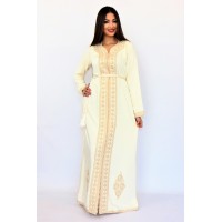 caftan simple ivoire pour khotba , halal