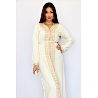 caftan simple ivoire pour khotba , halal