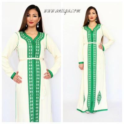 caftan simple, robe marocaine simple, caftan en ligne , caftan
