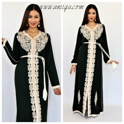 caftan simple, robe orientale pas cher, robe marocaine simple, robe arabe , 