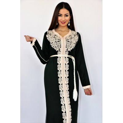 caftan simple, robe orientale pas cher, robe marocaine simple, robe arabe , 