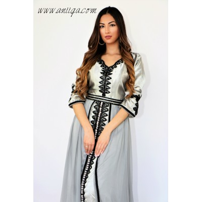 caftan simple , robe arabe , robe orientale , robe de mariée orientale