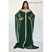 robe orientale dubai papillon , robe orientale luxe, robe de soirée orientale 