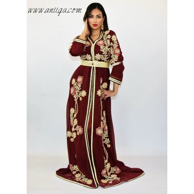 caftan de luxe , caftan moderne , robe orientale mariage