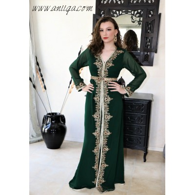 Caftan vert royal tendance 2018/2019