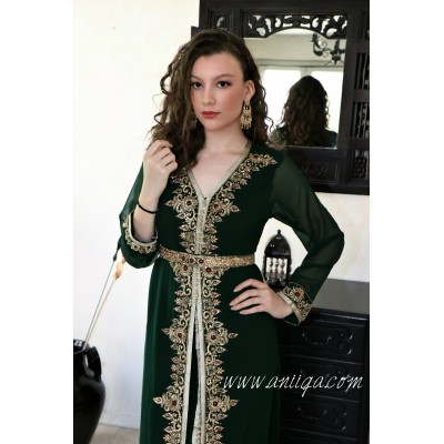 Caftan vert royal tendance 2018/2019