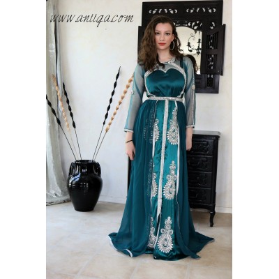 robe mariage orientale invitée moderne, caftan moderne , caftan invitée , robe arabe 