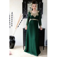 robe orientale pour l'aid vert royal