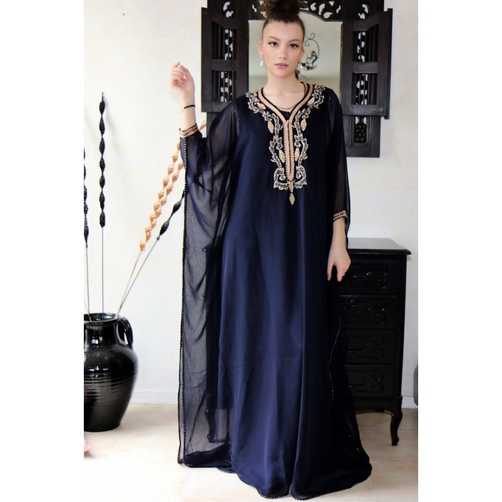 Faracha marocaine bleu nuit