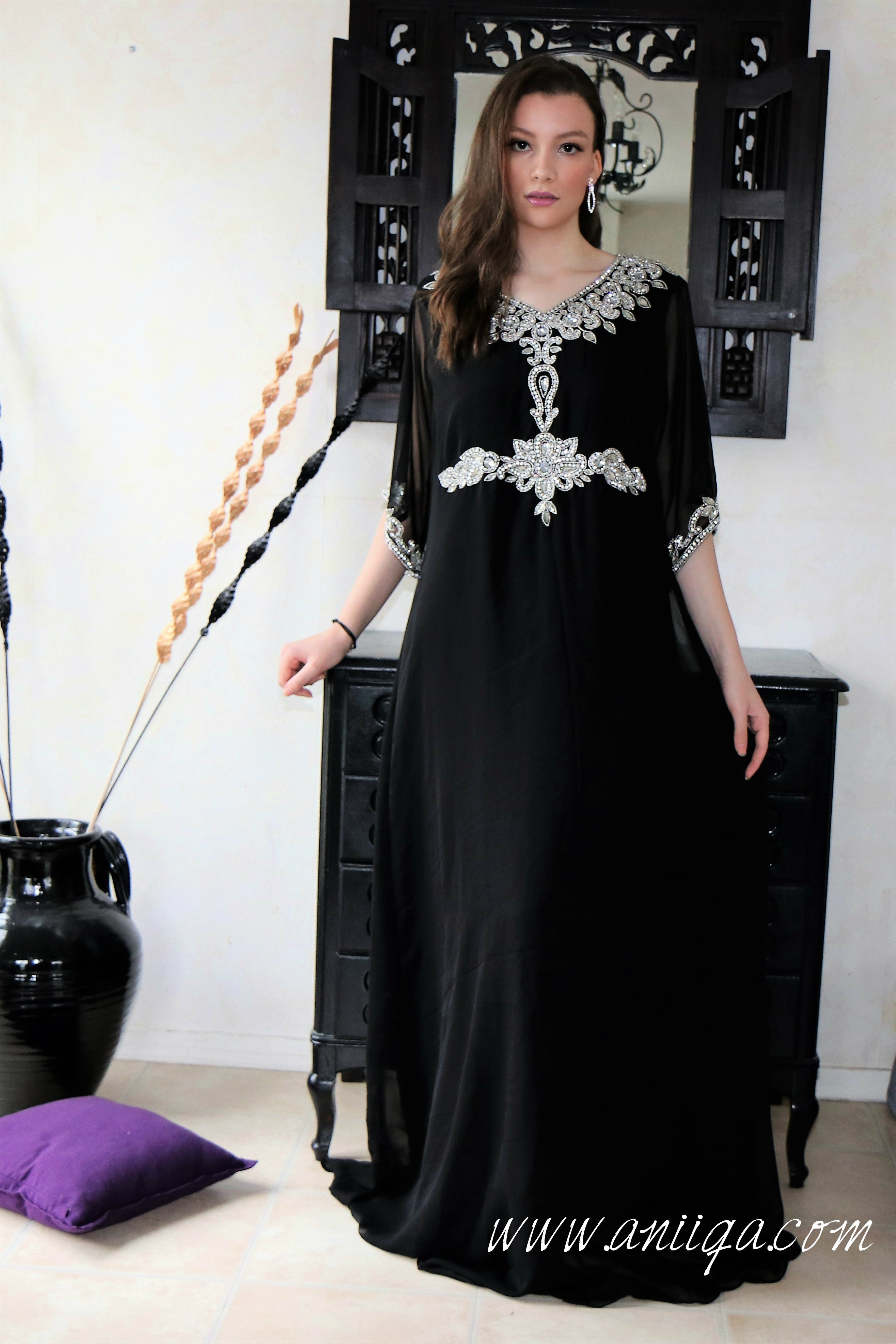 robe noir et argent