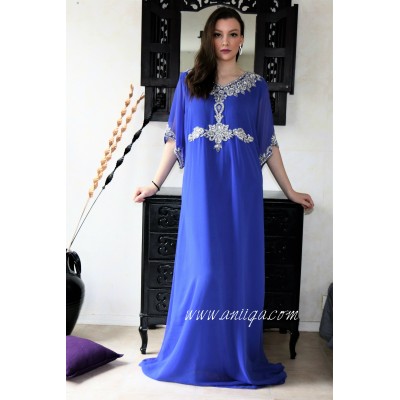 robe orientale simple bleu et argent