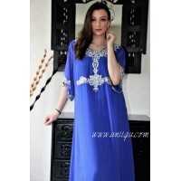 robe orientale simple bleu et argent