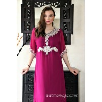 robe orientale simple prune et argent