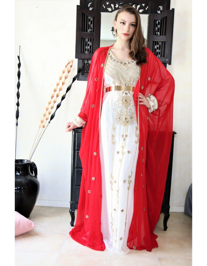 robe arabe rouge