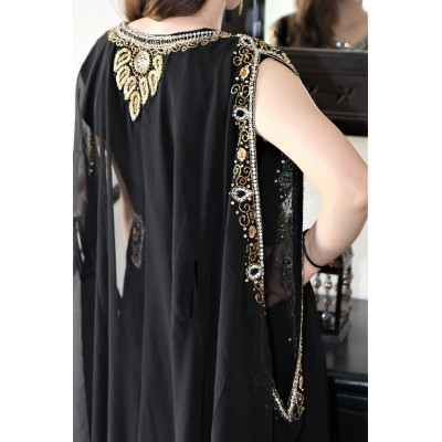 robe orientale dubai noir