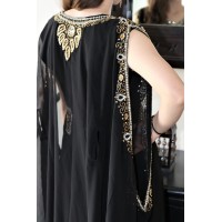 robe orientale dubai noir