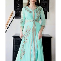 caftan vert eau moderne